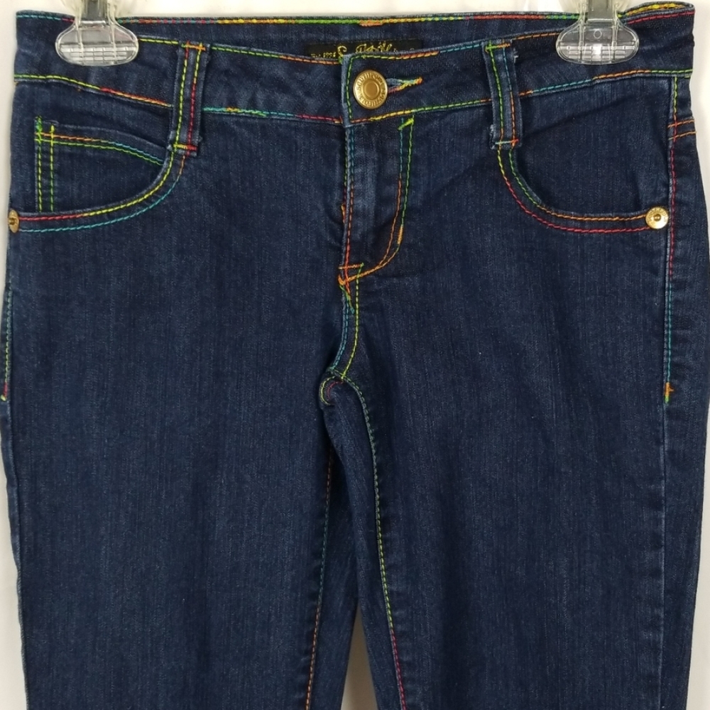 🍓Rainbow Stiched South Pole Skinny Jeans